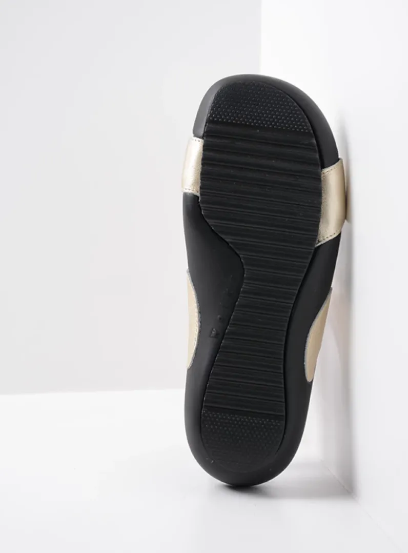 DAMES Wolky Slippers<O'Connor - goud leer