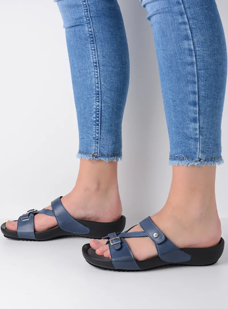 DAMES Wolky Slippers<O'Connor - jeans leer