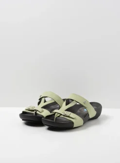 DAMES Wolky Slippers<O'Connor - lichtgroen nubuck