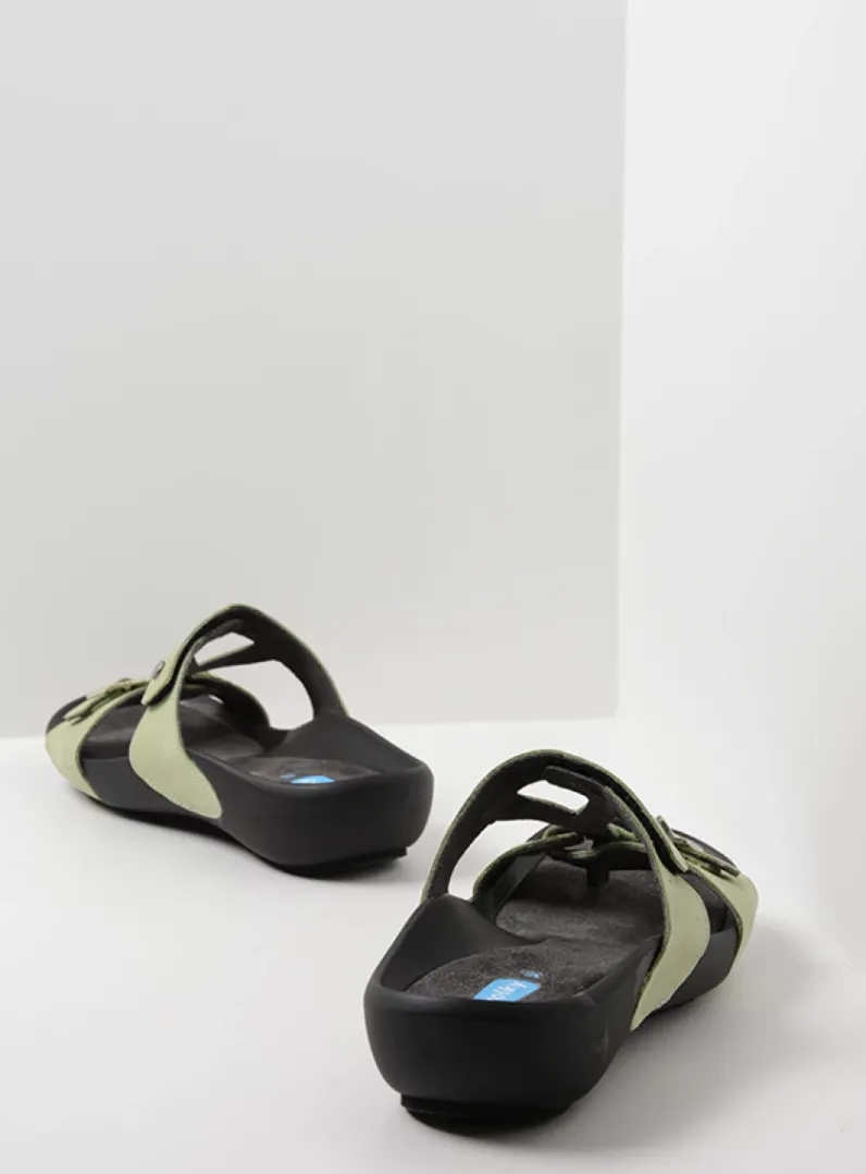 DAMES Wolky Slippers<O'Connor - lichtgroen nubuck