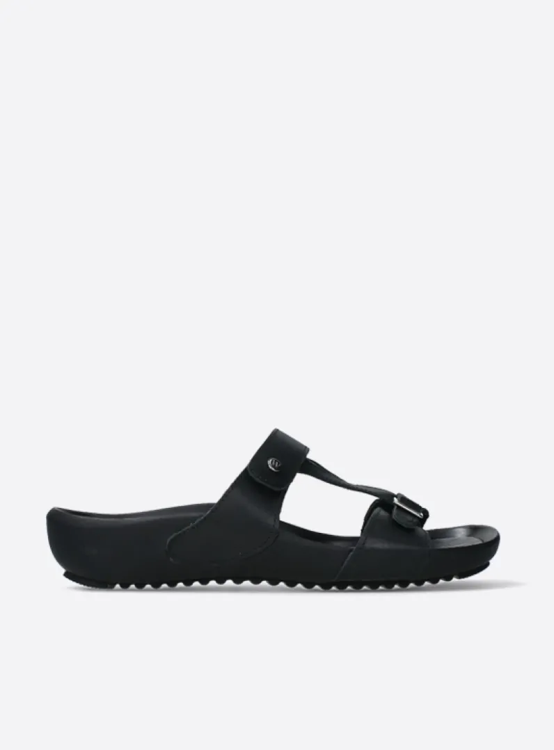 DAMES Wolky Slippers<O'Connor - zwart leer