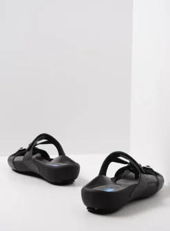 DAMES Wolky Slippers<O'Connor - zwart leer