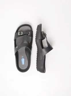 DAMES Wolky Slippers<O'Connor - zwart leer