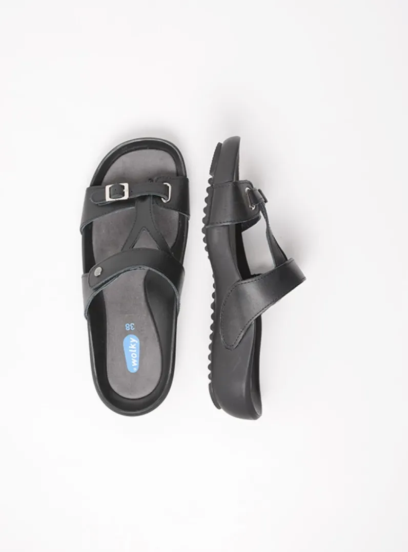 DAMES Wolky Slippers<O'Connor - zwart leer