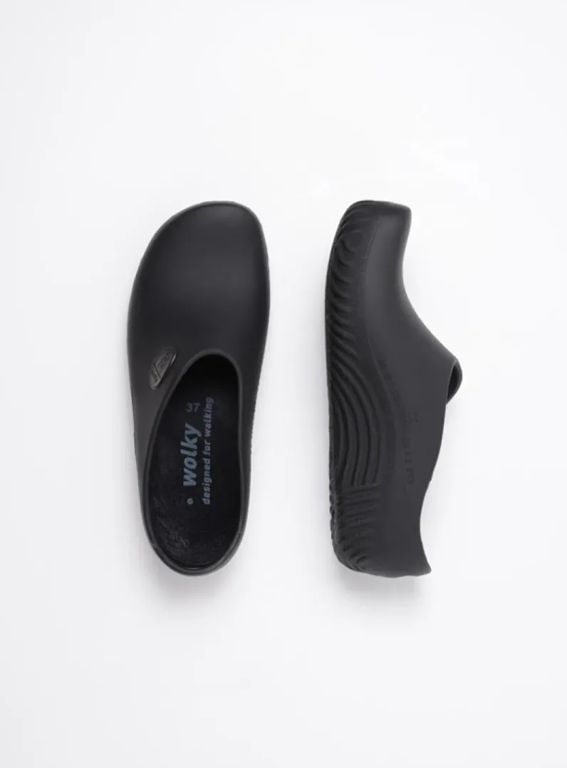 DAMES Wolky Klompen<OK Clog-Klomp - zwart PU