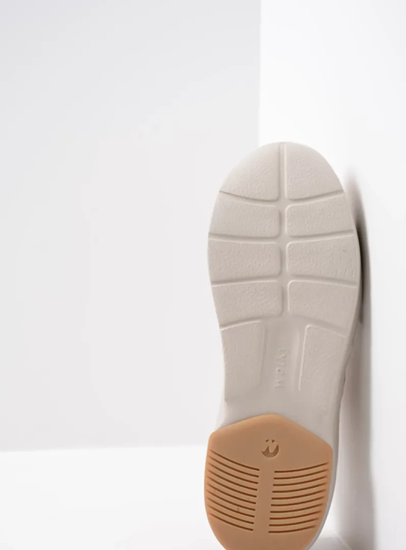DAMES Wolky Lage Veterschoenen|Wandelschoenen<Omaha HV - beige nubuck