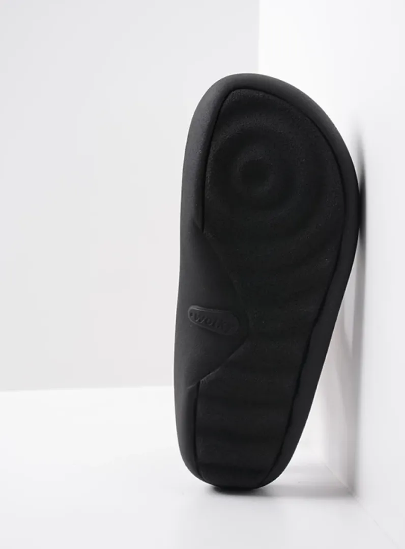 DAMES Wolky Slippers<Peace - blauw nubuck