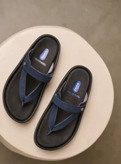 DAMES Wolky Slippers<Peace - blauw nubuck