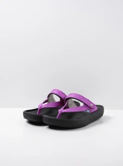 DAMES Wolky Slippers<Peace - fuchsia leer
