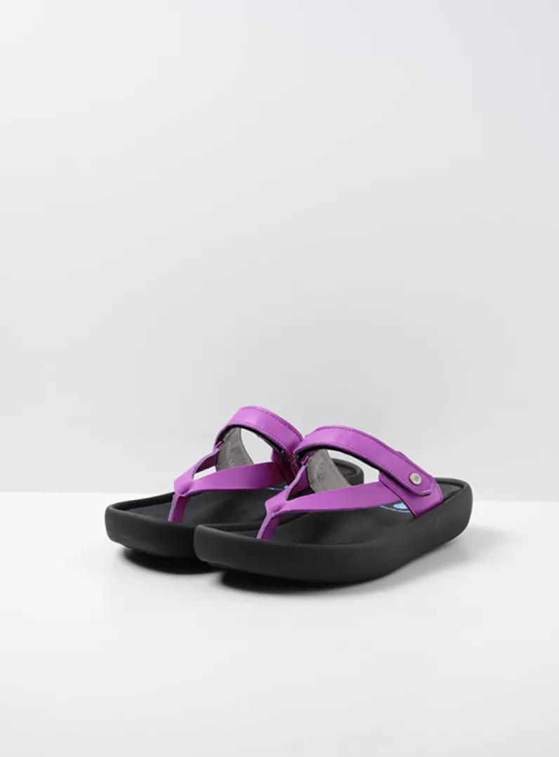 DAMES Wolky Slippers<Peace - fuchsia leer