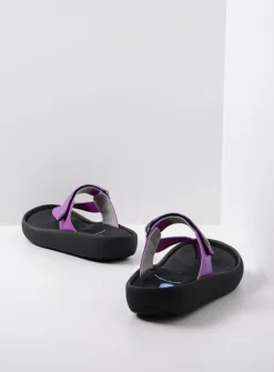 DAMES Wolky Slippers<Peace - fuchsia leer