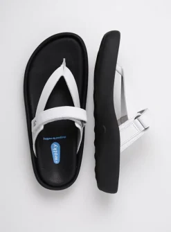 DAMES Wolky Slippers<Peace - wit leer