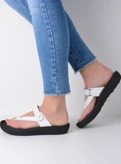 DAMES Wolky Slippers<Peace - wit leer