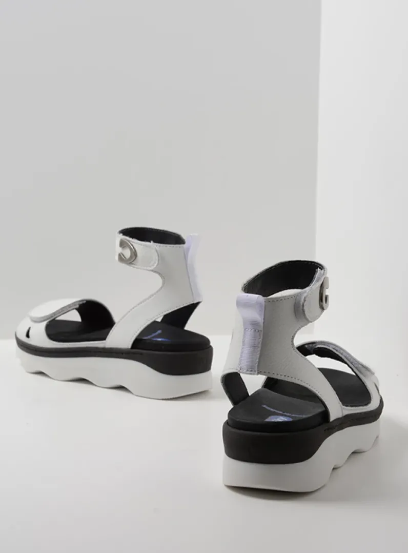 DAMES Wolky Sandalen<Plata - wit leer