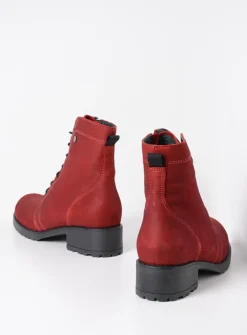 DAMES Wolky Veterlaarzen|Herfst/Winter<Quinta F2F - bordeauxrood nubuck