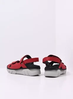 DAMES Wolky Sneakers<Rapid - rood nubuck