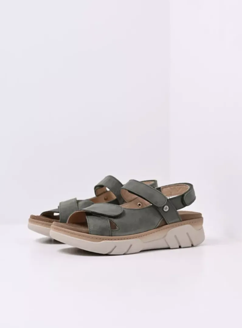 DAMES Wolky Sneakers<Rapid - saliegroen nubuck