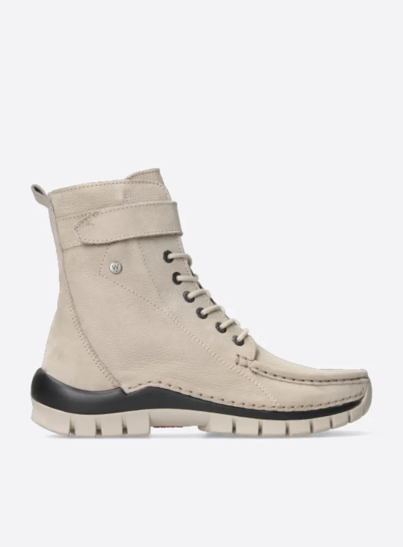 DAMES Wolky Hoge Veterschoenen|Veterlaarzen<Reach - safari nubuck