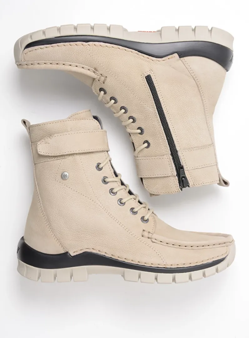 DAMES Wolky Hoge Veterschoenen|Veterlaarzen<Reach - safari nubuck