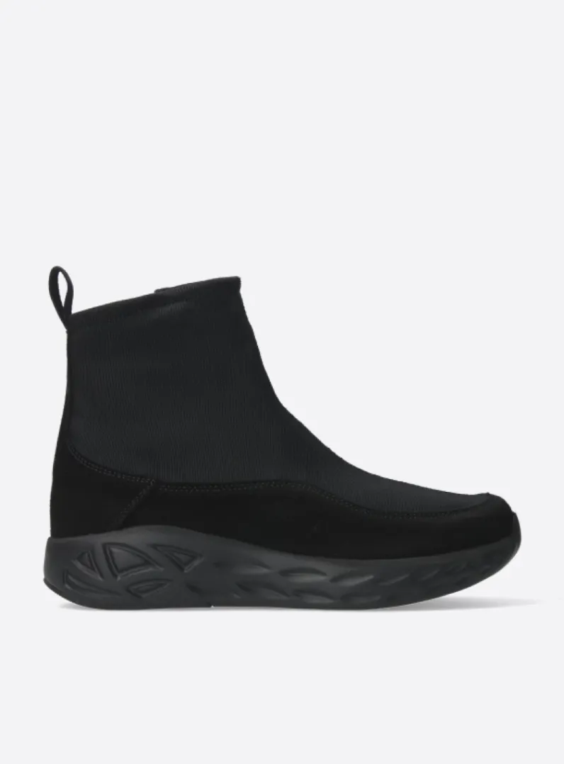 DAMES Wolky Wandelschoenen|Sneakers<Rebound S2F - zwart stretch suede