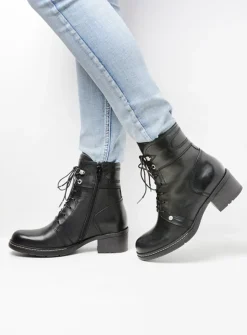 DAMES Wolky Veterlaarzen|Herfst/Winter<Red Deer - zwart leer