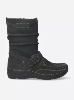 DAMES Wolky Halfhoge Laarzen|Herfst/Winter<Roll Jacky - asfalt nubuck