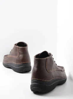 Heren Wolky Veterschoenen Heren|Comfortschoenen Heren<Roll Moc Men - bruin leer
