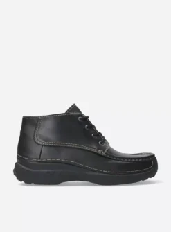 Heren Wolky Veterschoenen Heren|Comfortschoenen Heren<Roll Moc Men - zwart leer