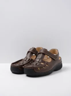 Heren Wolky Sandalen Voor Heren|Comfortschoenen Heren<Roll Sandal Men - bruin leer