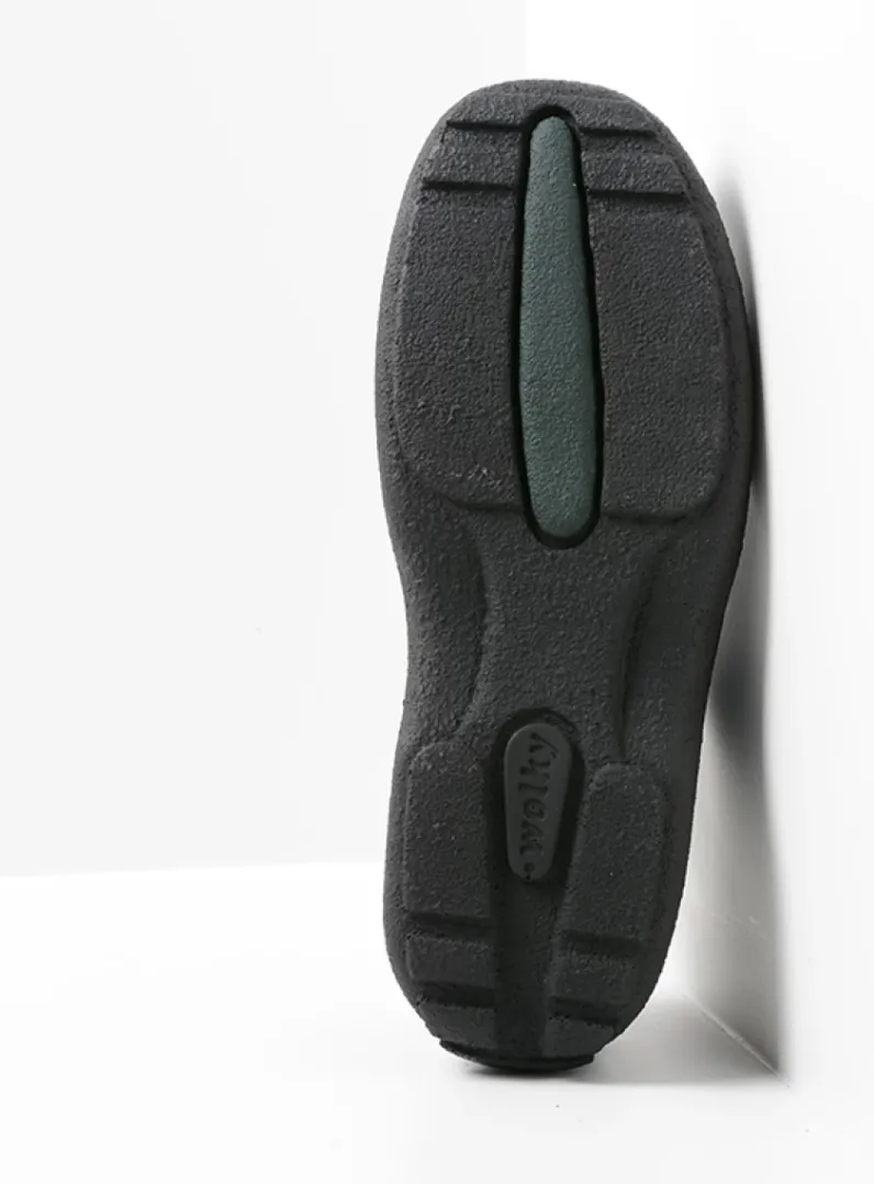 Heren Wolky Veterschoenen Heren|Comfortschoenen Heren<Roll Shoe Men - blauw nubuck