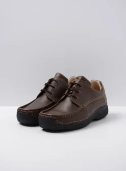 Heren Wolky Veterschoenen Heren|Comfortschoenen Heren<Roll Shoe Men - bruin leer