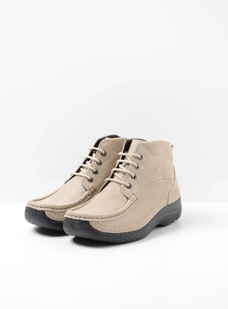 DAMES Wolky Hoge Veterschoenen|Herfst/Winter<Roll Shoot - safari nubuck