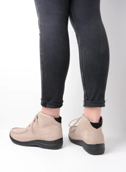 DAMES Wolky Hoge Veterschoenen|Herfst/Winter<Roll Shoot - safari nubuck