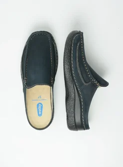 DAMES Wolky Slippers|Klompen<Roll Slide - blauw nubuck