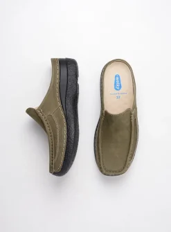 DAMES Wolky Slippers|Klompen<Roll Slide - pesto groen nubuck