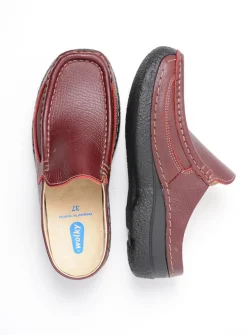 DAMES Wolky Slippers|Klompen<Roll Slide - rood leer