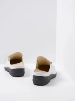 DAMES Wolky Slippers|Klompen<Roll Slide - wit geprint leer