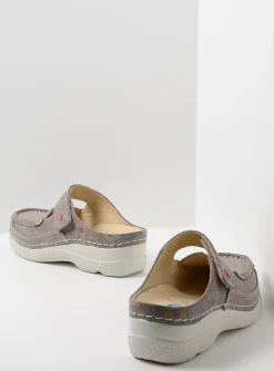 DAMES Wolky Slippers|Klompen<Roll Slipper - taupe flower