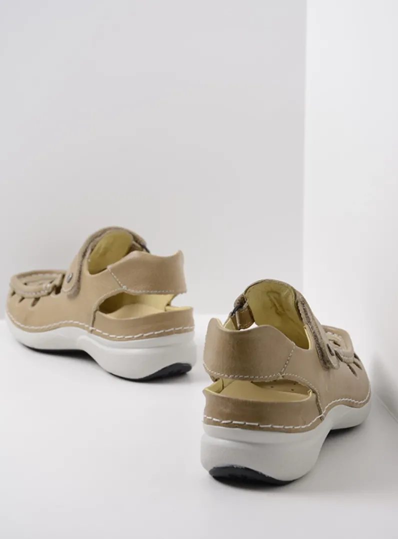 DAMES Wolky Sandalen<Rolling Sun - beige leer