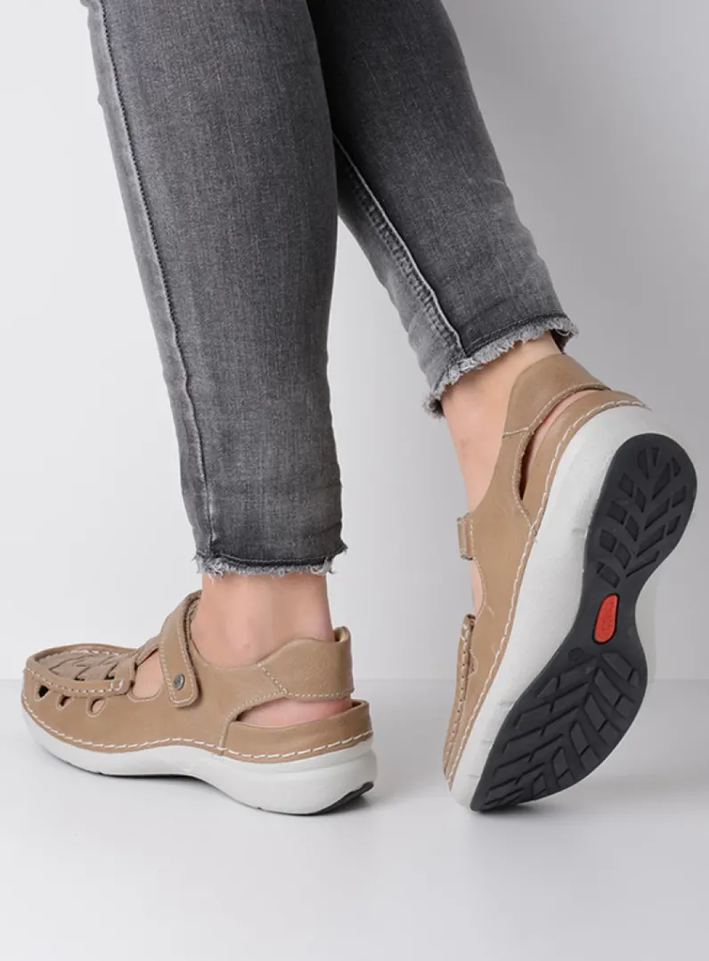 DAMES Wolky Sandalen<Rolling Sun - beige leer