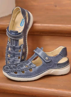 DAMES Wolky Sandalen<Rolling Sun - blauw leer