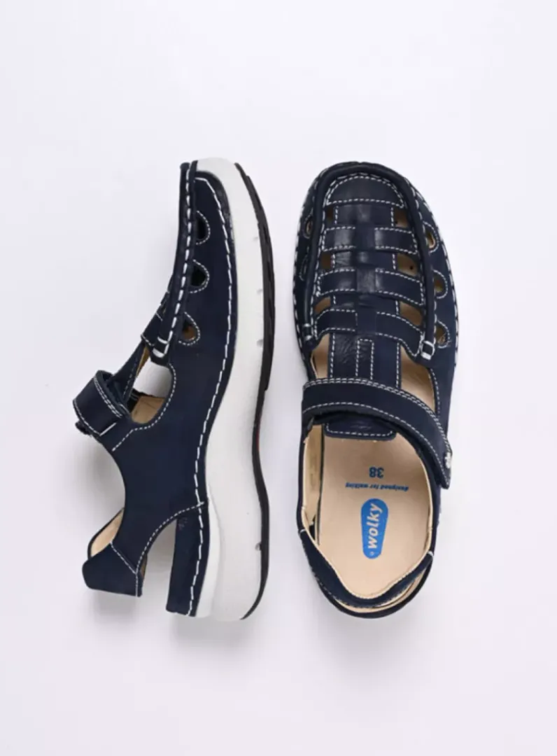 DAMES Wolky Sandalen<Rolling Sun - denim effectleer