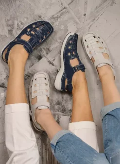 DAMES Wolky Sandalen<Rolling Sun - denim effectleer