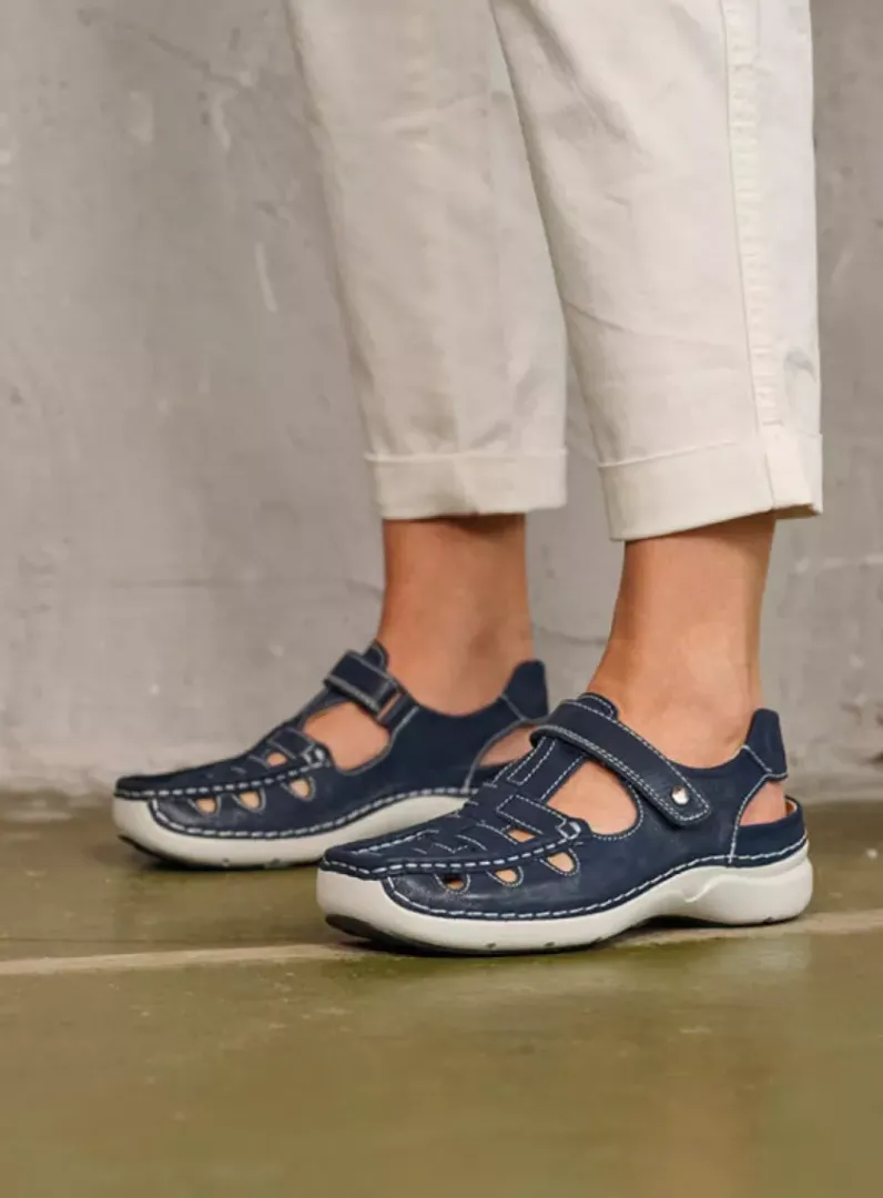 DAMES Wolky Sandalen<Rolling Sun - denim effectleer