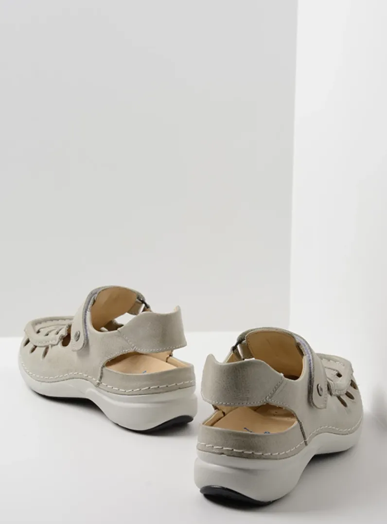 DAMES Wolky Sandalen<Rolling Sun - gebroken wit leer