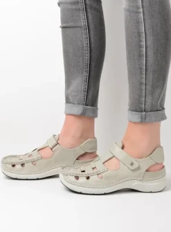 DAMES Wolky Sandalen<Rolling Sun - gebroken wit leer