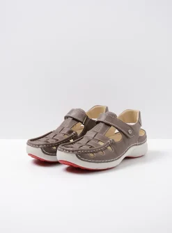 DAMES Wolky Sandalen<Rolling Sun - grijs leer