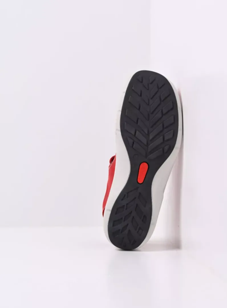 DAMES Wolky Sandalen<Rolling Sun - rood effectleer