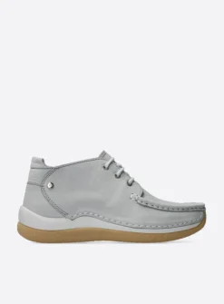 DAMES Wolky Lage Veterschoenen|Hoge Veterschoenen<Rosella - lichtgrijs nubuck