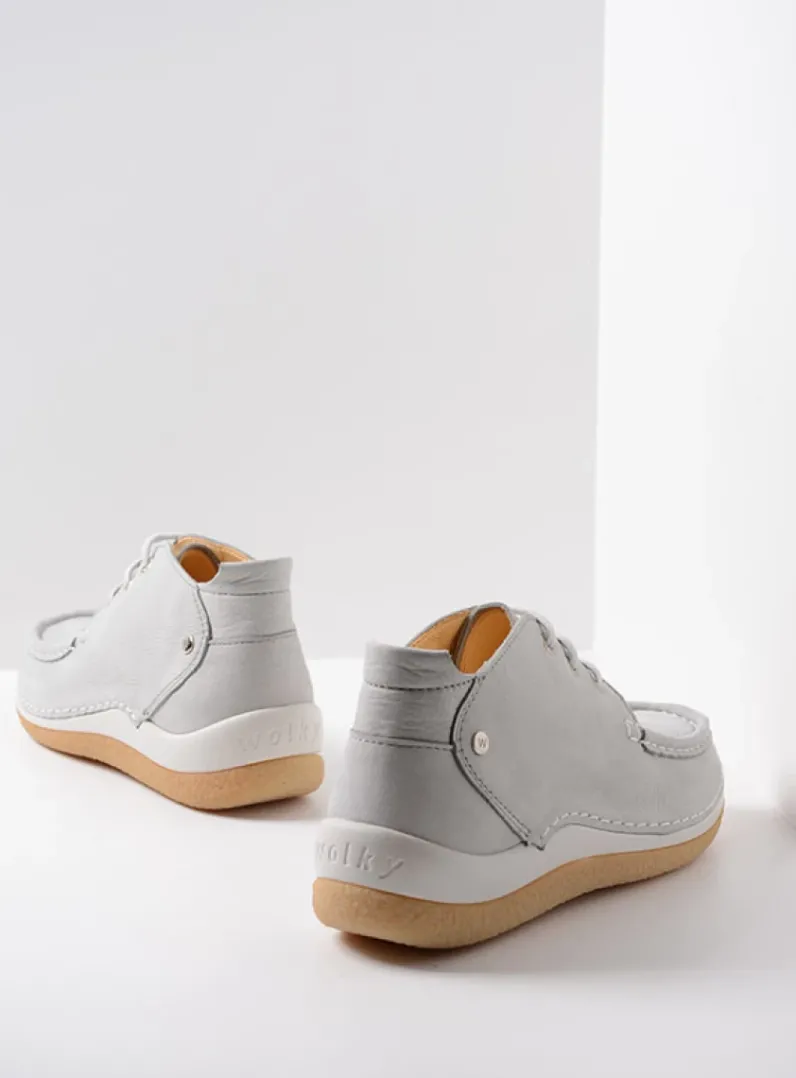 DAMES Wolky Lage Veterschoenen|Hoge Veterschoenen<Rosella - lichtgrijs nubuck
